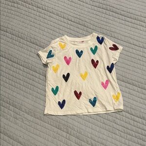 Colorful Heart Pattern Kids T-Shirt
